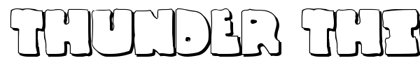 Thunder Thighs font preview